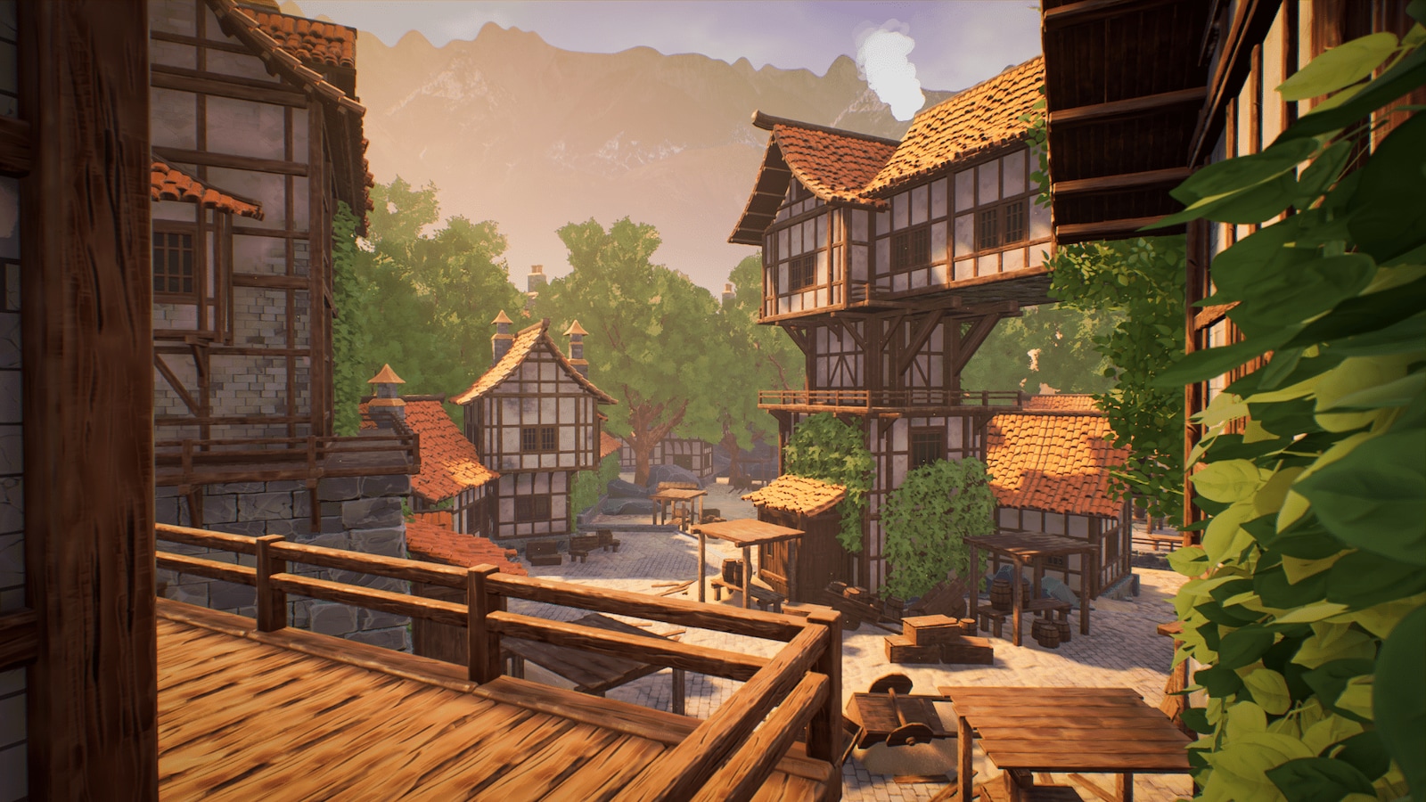 Modular Medieval Town - Village - Medieval Village [Interiors Included